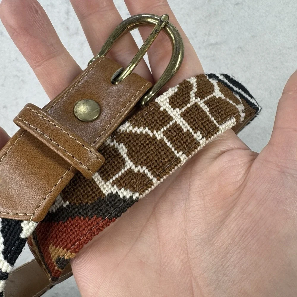 Vintage Y2K Vogue Accessories Custom Made Animal Print Size Small / Medium Retro